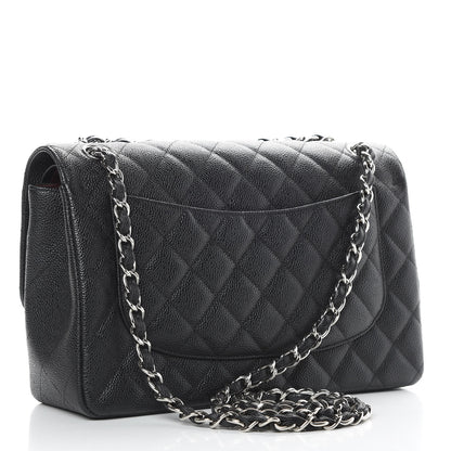 Chanel Caviar Quilted Jumbo Double Flap Black 3 of 10