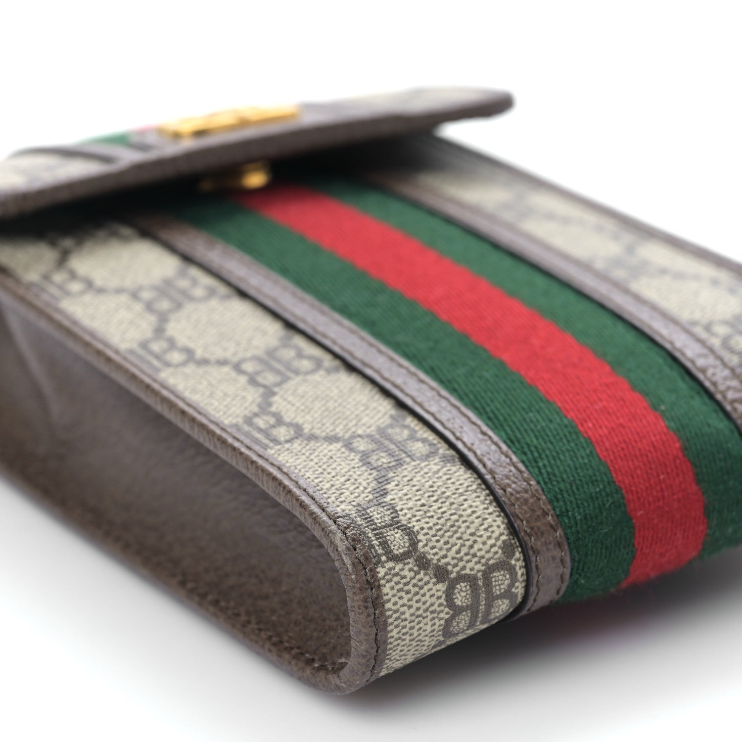 Gucci X BALENCIAGA BB Supreme Monogram Web Ophidia Phone Crossbody Bag Beige New Acero 7 of 8