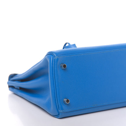 Hermes Evercolor Kelly Retourne 32 Bleu Hydra 17 of 42
