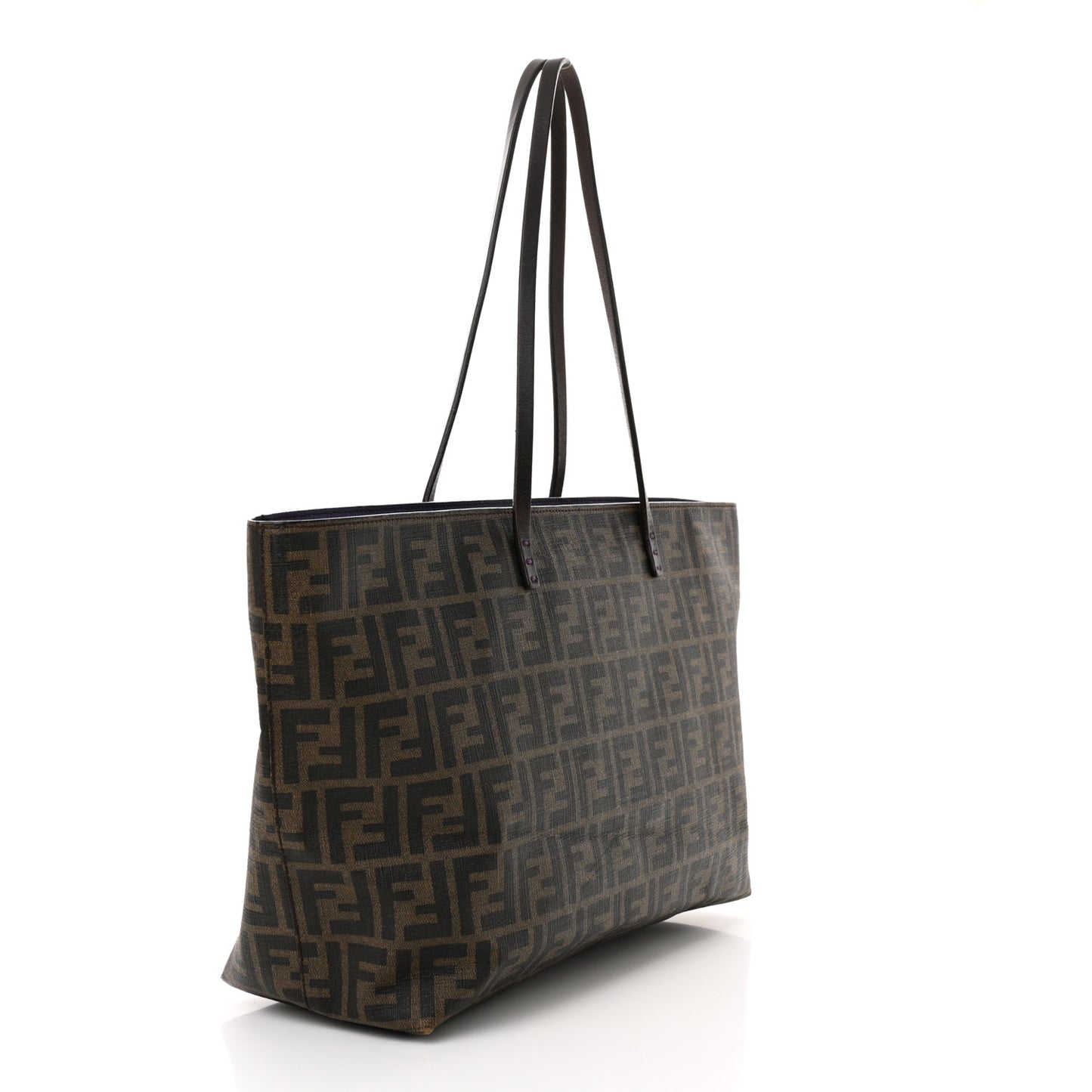 Zucca Spalmati Medium Roll Tote Tobacco Viola