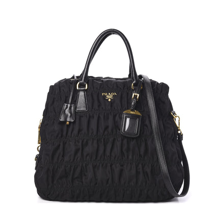 Prada Tessuto Nylon Gaufre Tote Black 1 of 9