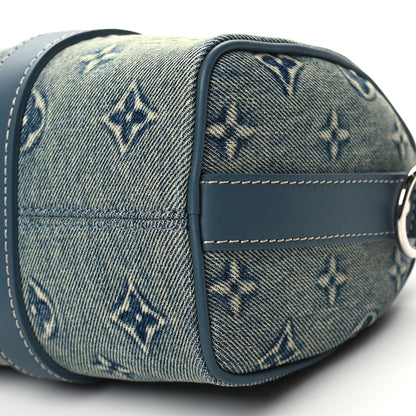 Louis Vuitton Monogram Washed Denim Keepall Bandouliere 25 9 of 9