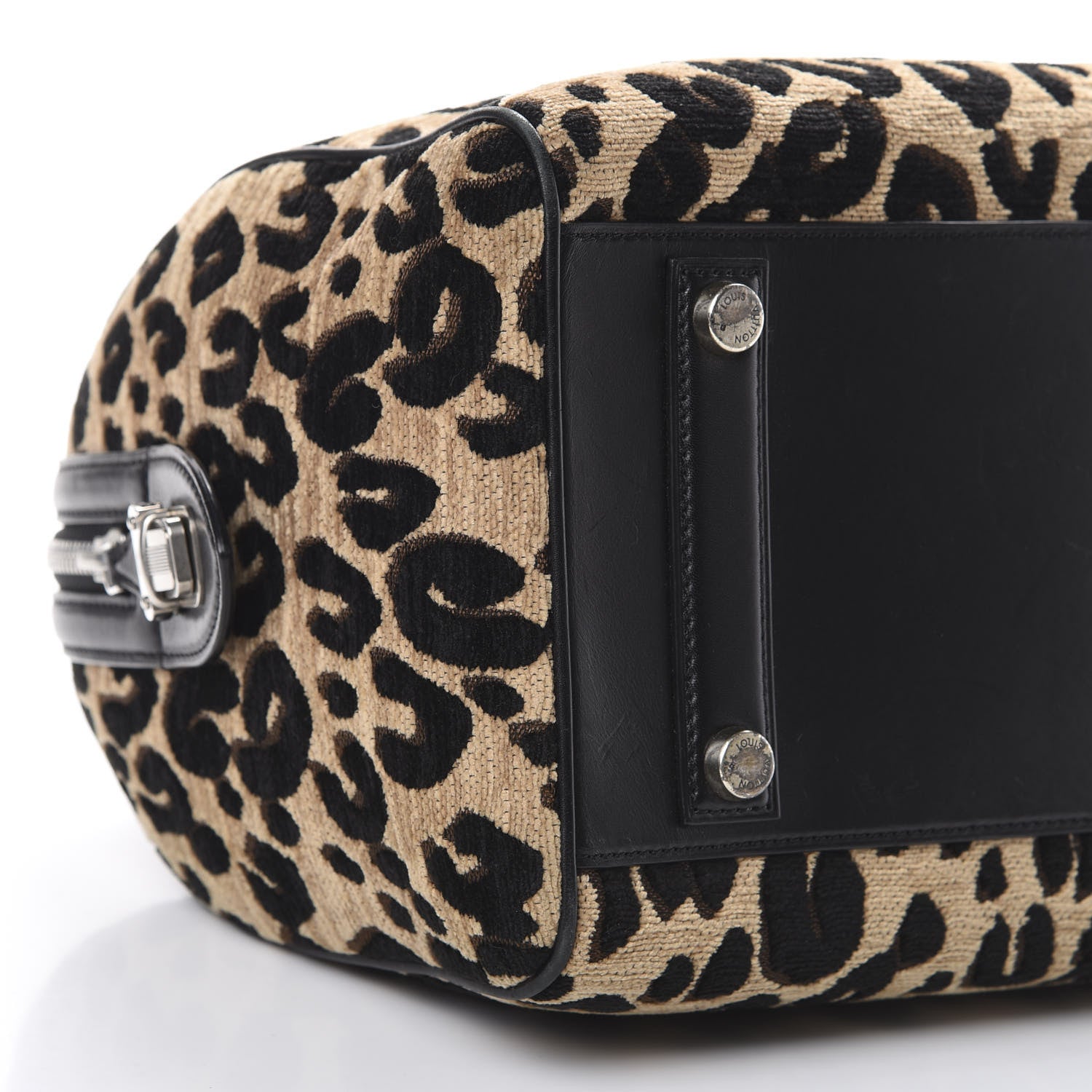 Louis Vuitton Jacquard Velvet Leopard Print Stephen Sprouse Speedy 8 of 20