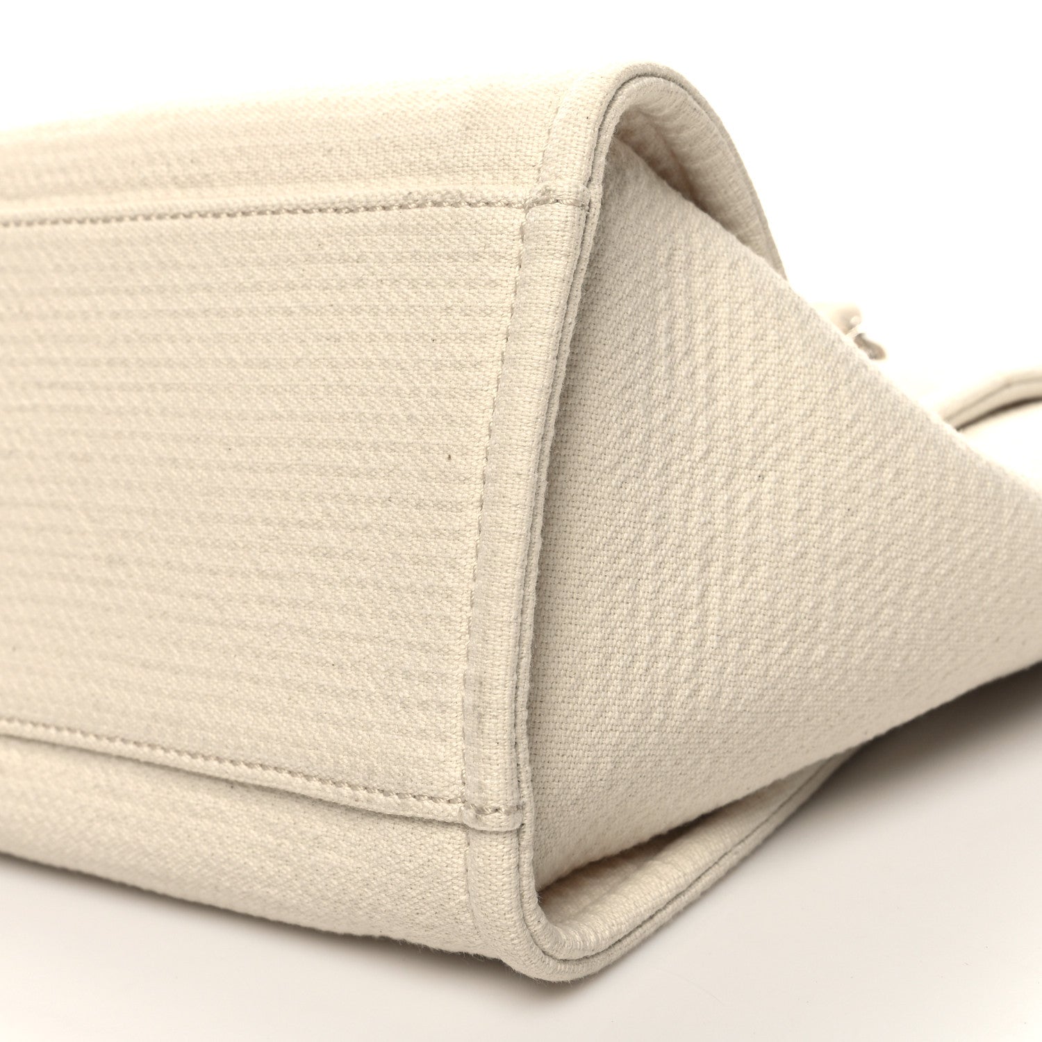 Chanel Mixed Fibers Small Deauville Tote White 12 of 14