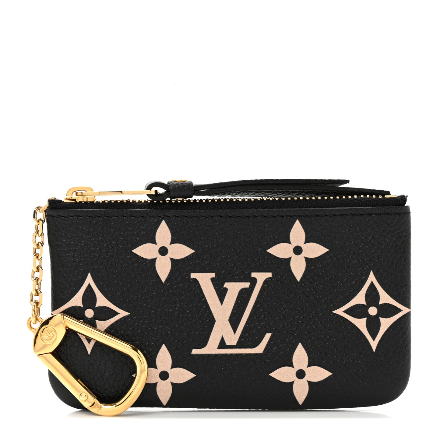 Empreinte Monogram Giant Key Pouch Black Beige