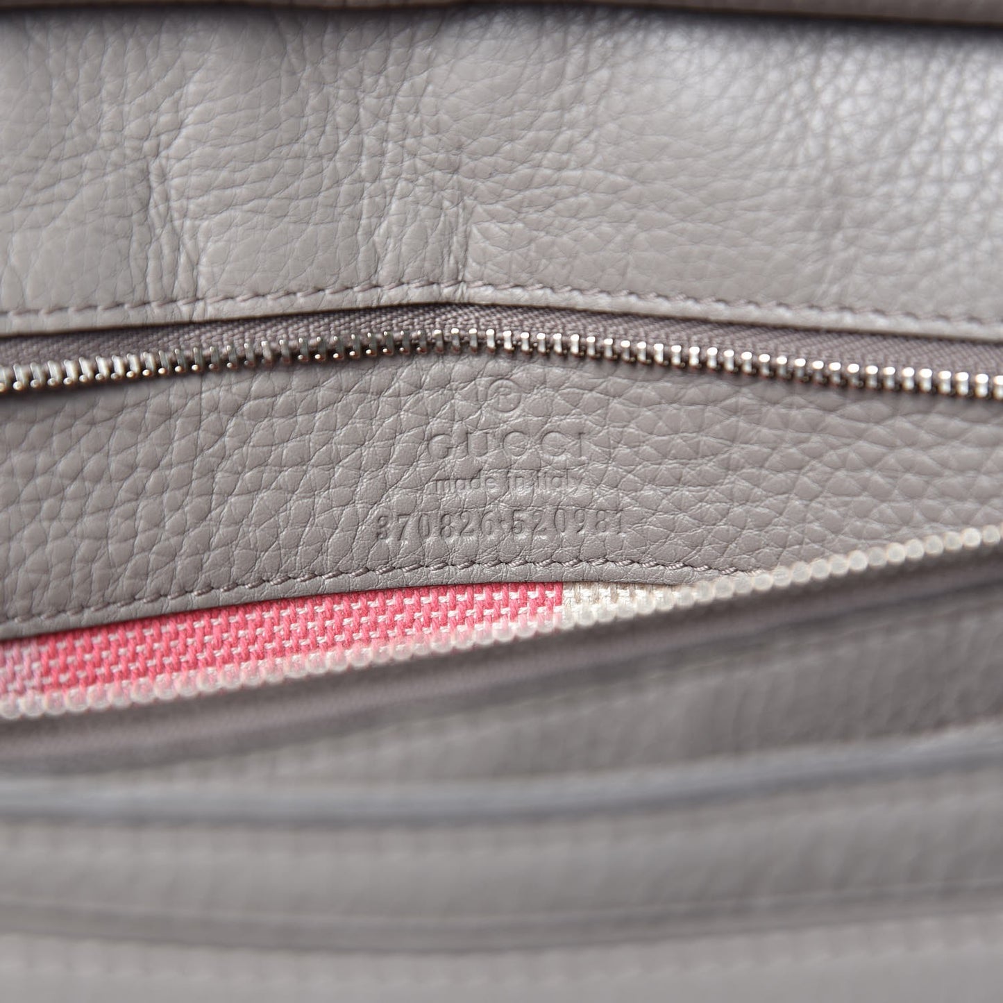 Cellarius Calfskin Medium Bamboo Daily Flap Shoulder Bag Storm Grey