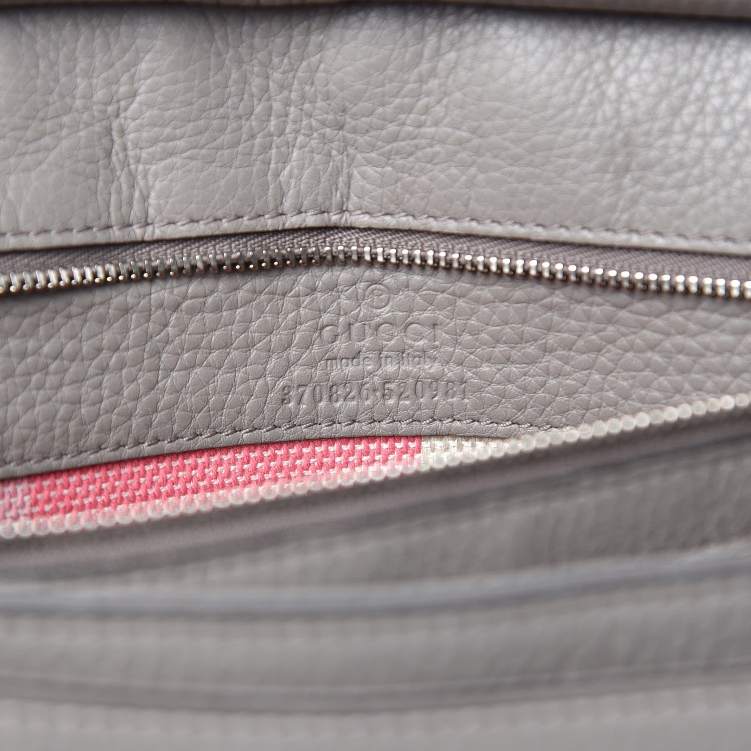 Gucci Cellarius Calfskin Medium Bamboo Daily Flap Shoulder Bag Storm Grey 8 of 15
