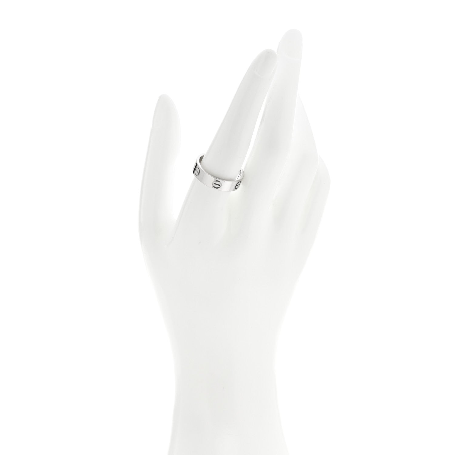 Cartier 18K White Gold 5.5mm LOVE Ring 60 9 2 of 4