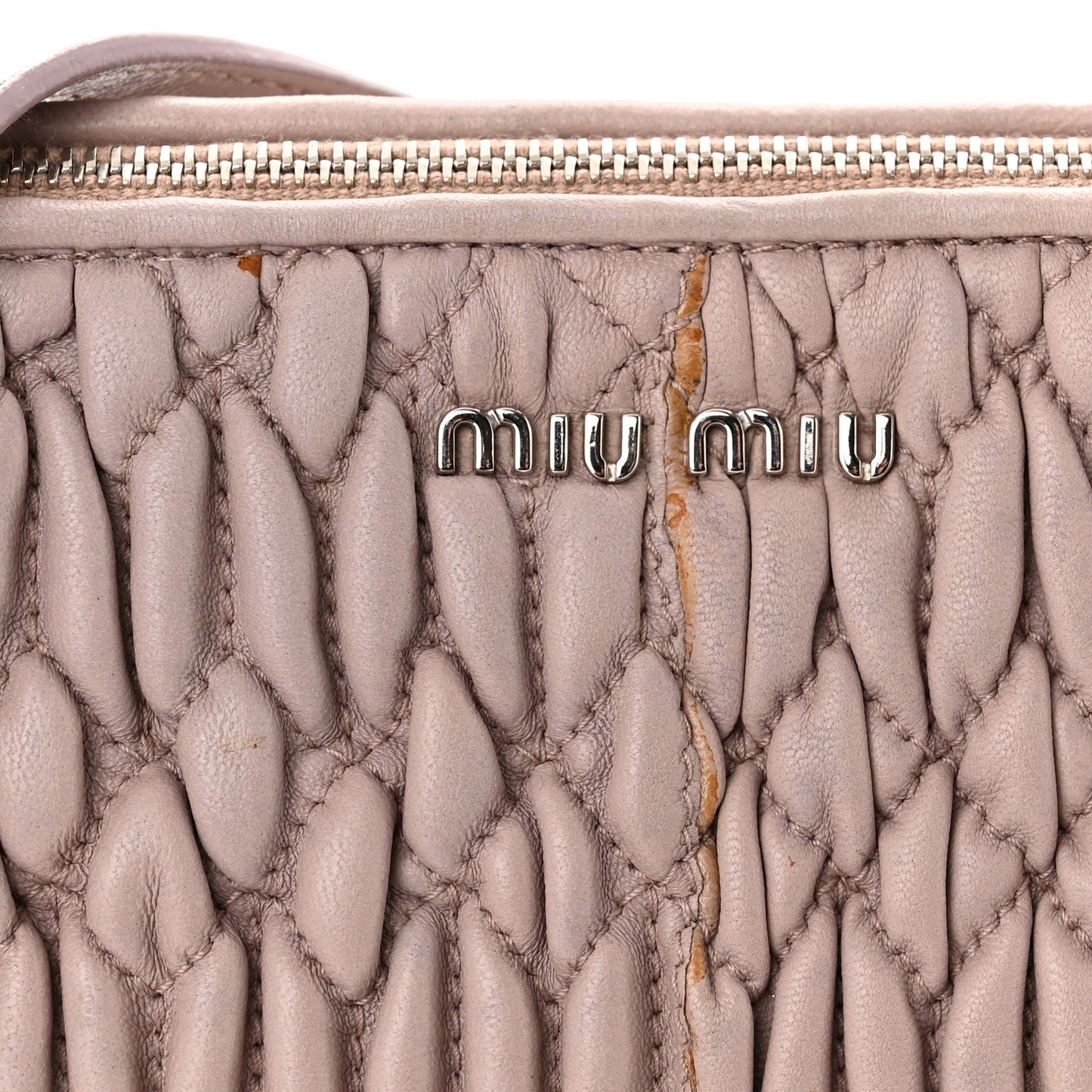 Nappa Matelasse Crystal Crossbody Clutch Cammeo