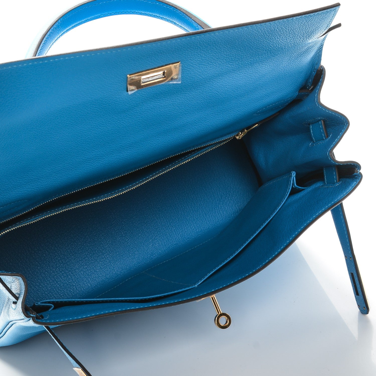 Hermes Evercolor Kelly Retourne 32 Bleu Hydra 16 of 26