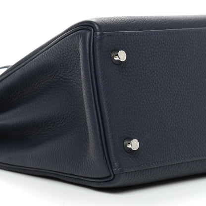 Hermes Togo Matte Alligator Kelly Retourne Touch 28 Bleu Nuit Bleu Marine 8 of 9