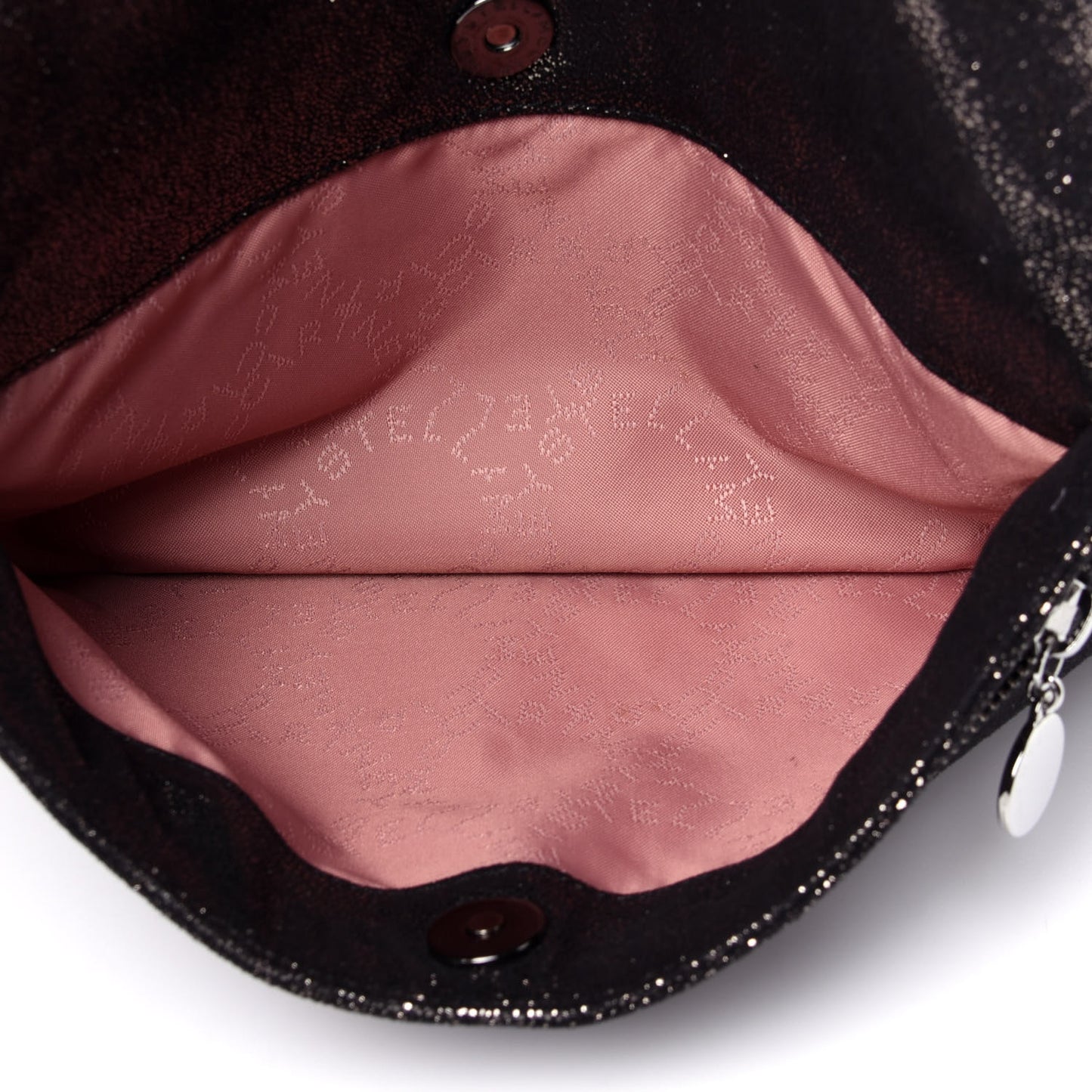 Shaggy Deer Falabella Fold Over Clutch Black