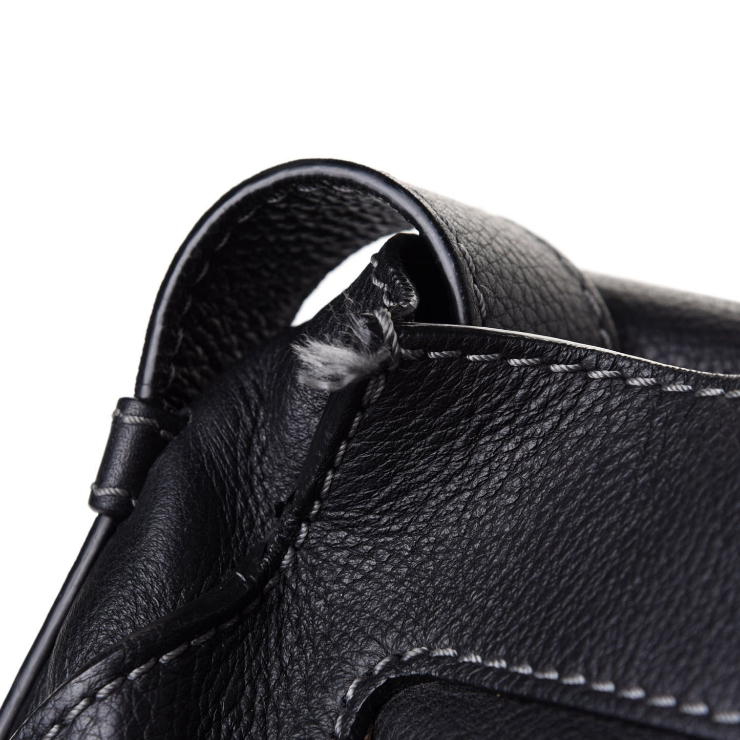 Calfskin Medium Marcie Round Crossbody Bag Black