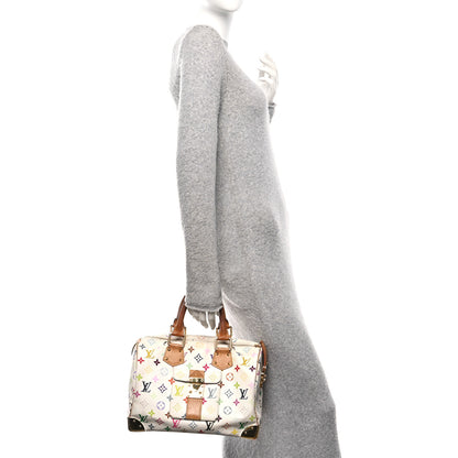 Louis Vuitton Monogram Multicolor Speedy 30 White 2 of 10
