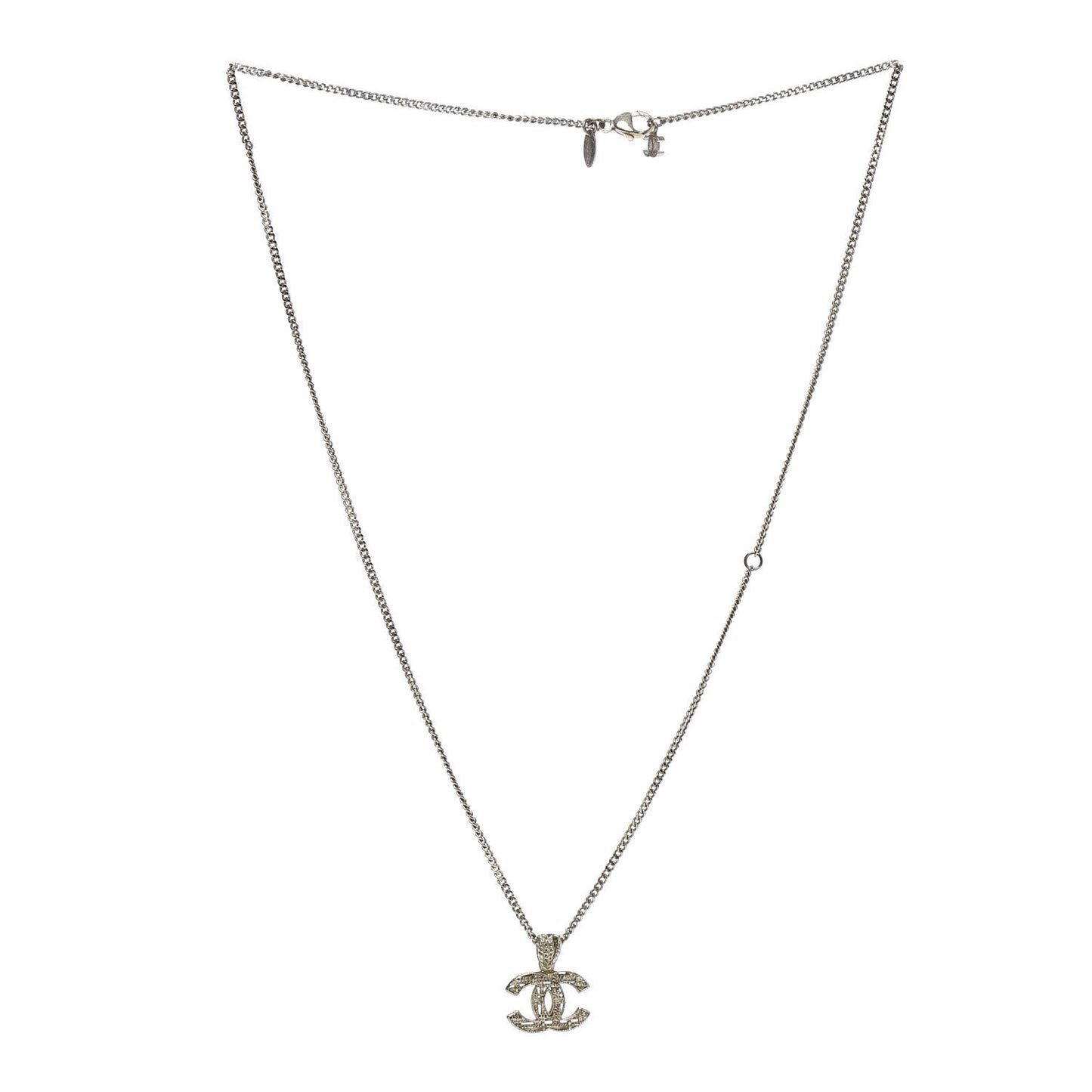 Tweed Effect CC Necklace Gold