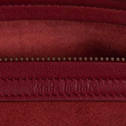 Celine Supple Calfskin Medium Phantom Luggage Red 6 of 13