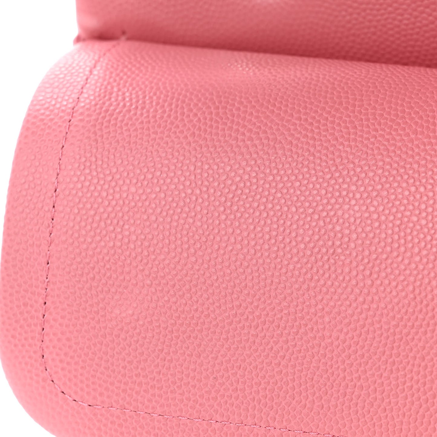 Caviar Quilted Medium Double Flap Pink