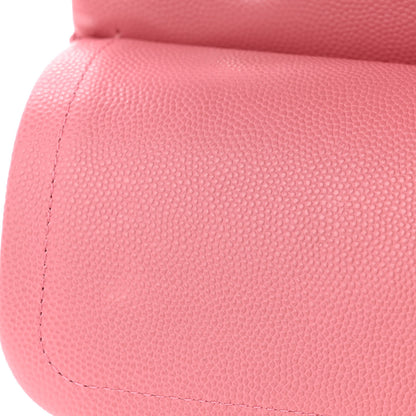 Chanel Caviar Quilted Medium Double Flap Pink 11 of 13