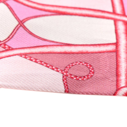 Hermes Silk Coup De Fouet Au Bloc Twilly Rose Nacre Turquoise 7 of 12