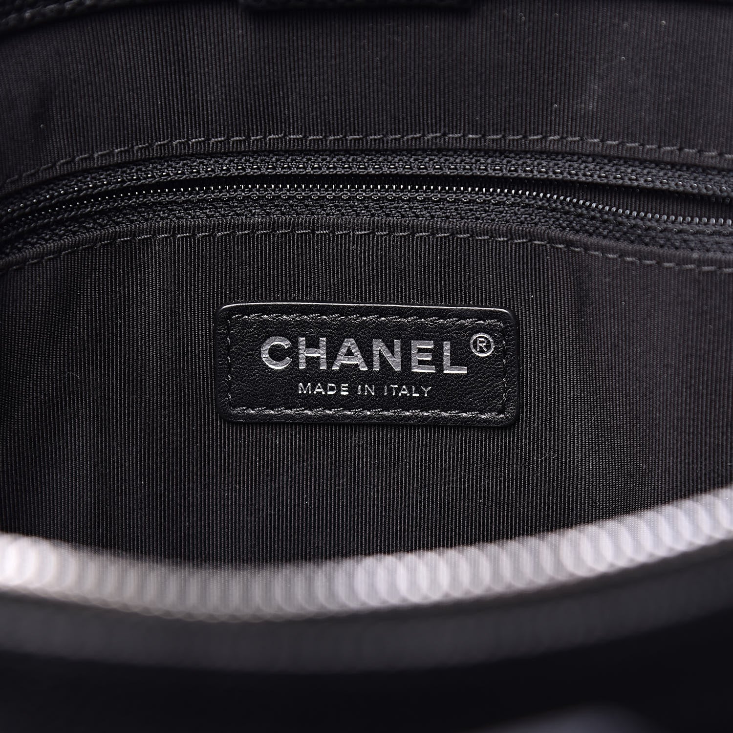 Chanel Caviar Stitched Shopping Tote Black 7 of 12