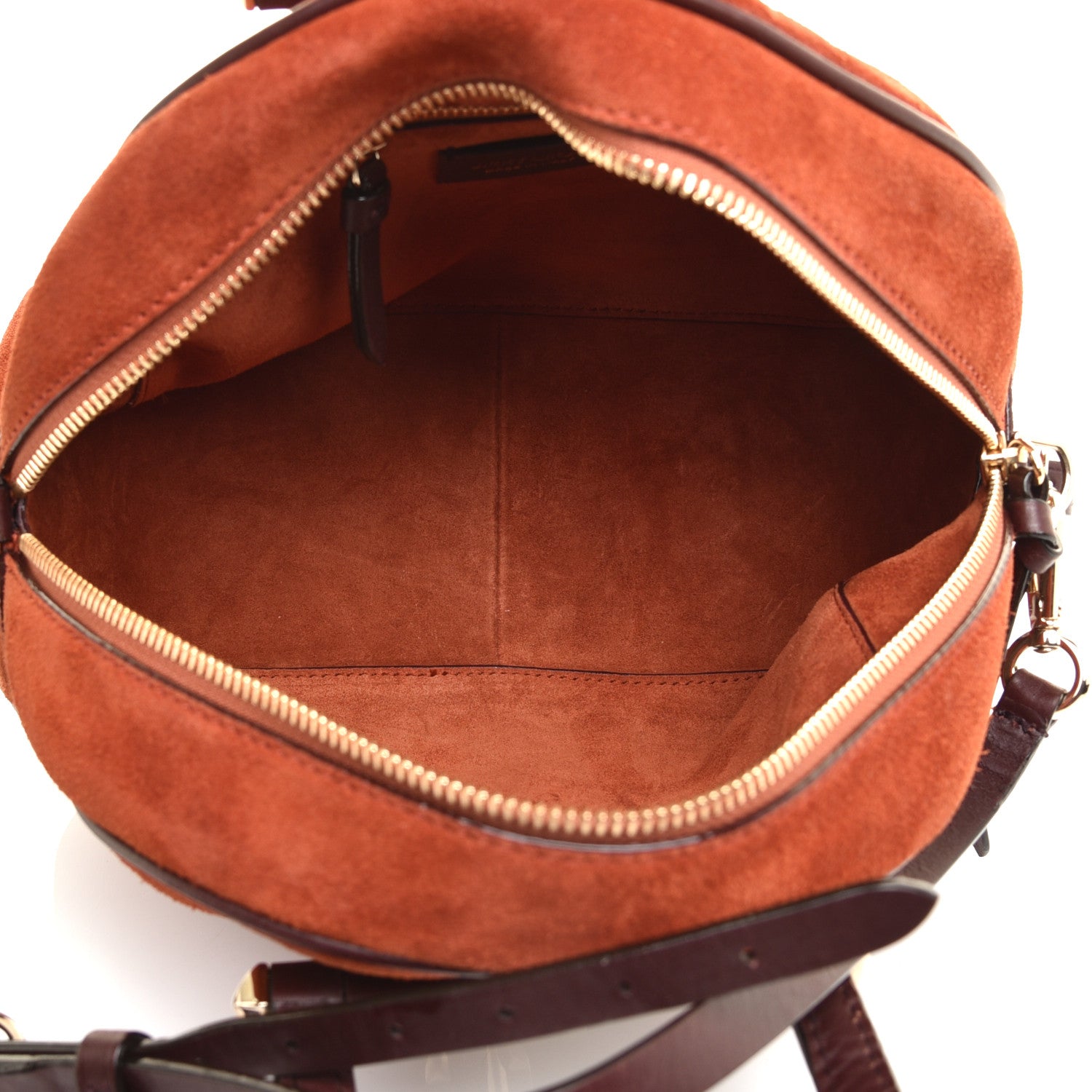 Jimmy Choo Suede Small Varenne Bowling Bag Brown 5 of 8