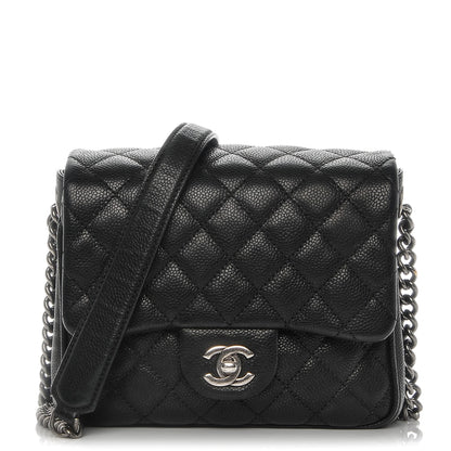 Chanel Caviar Quilted Small Rock In Rome Flap Black 1 of 8