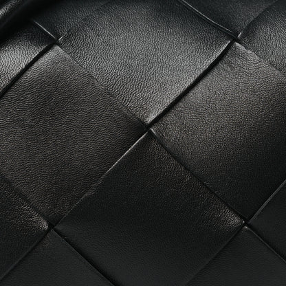 Bottega Veneta Lambskin Maxi Intrecciato Small Cassette Camera Bag Black 7 of 9