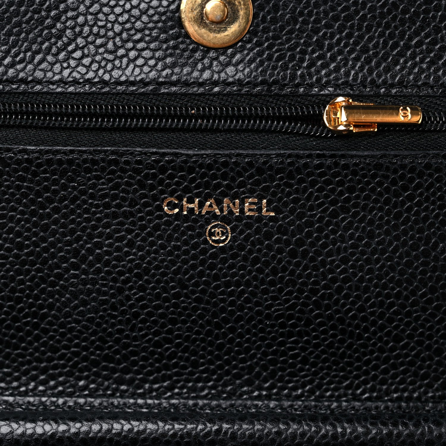Chanel Caviar Quilted Wallet On Chain WOC Black 6 of 14