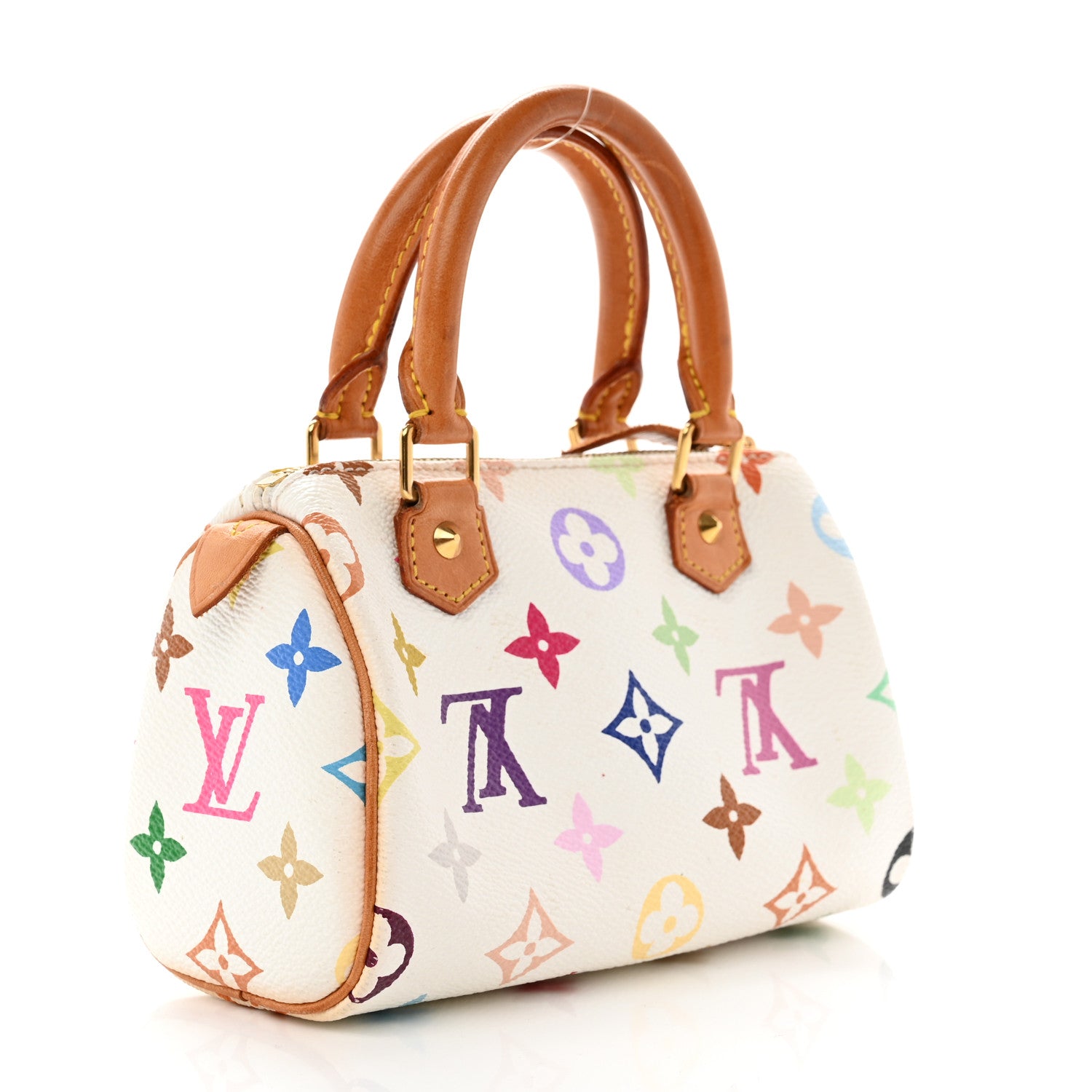 Louis Vuitton Monogram Multicolor Mini Sac HL Speedy White 3 of 8