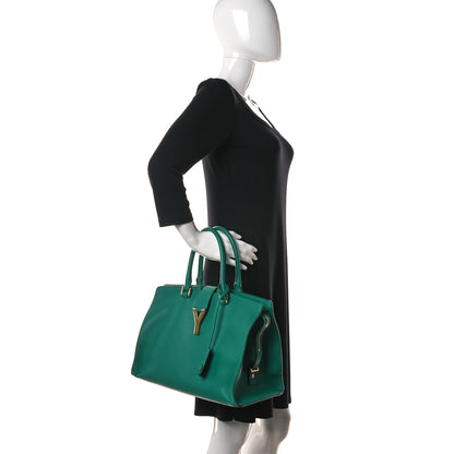 Saint Laurent Calfskin Medium Classic Y Cabas Green 2 of 16