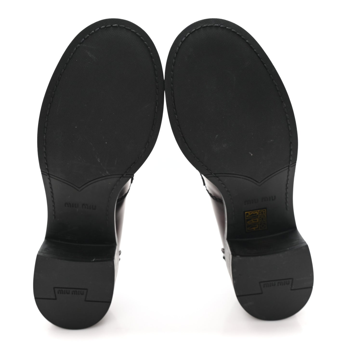 Spazzolato Fume Penny Platform Loafers 38 Porpora