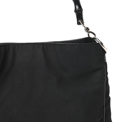 Gucci Nylon Bamboo Top Handle Hobo Black 10 of 10