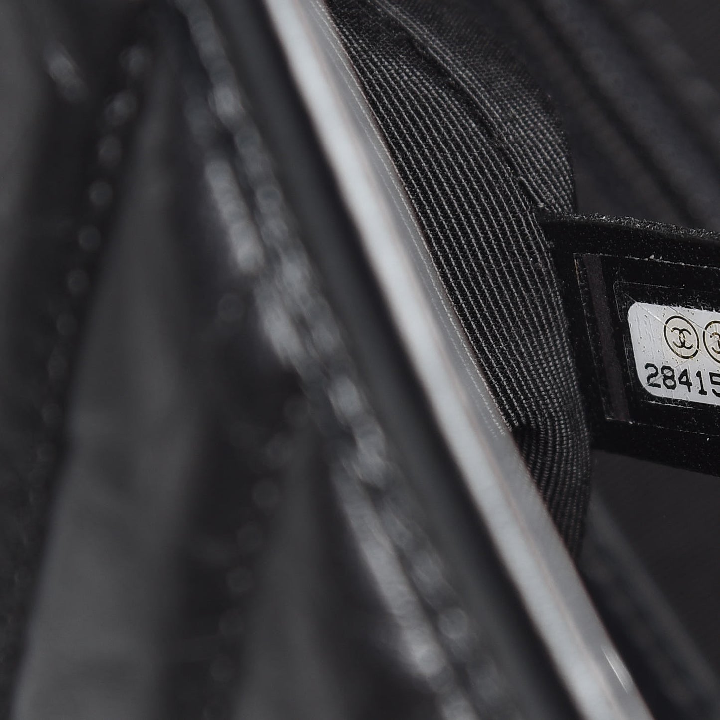Aged Calfskin Chevron Quilted Medium Gabrielle Hobo Black