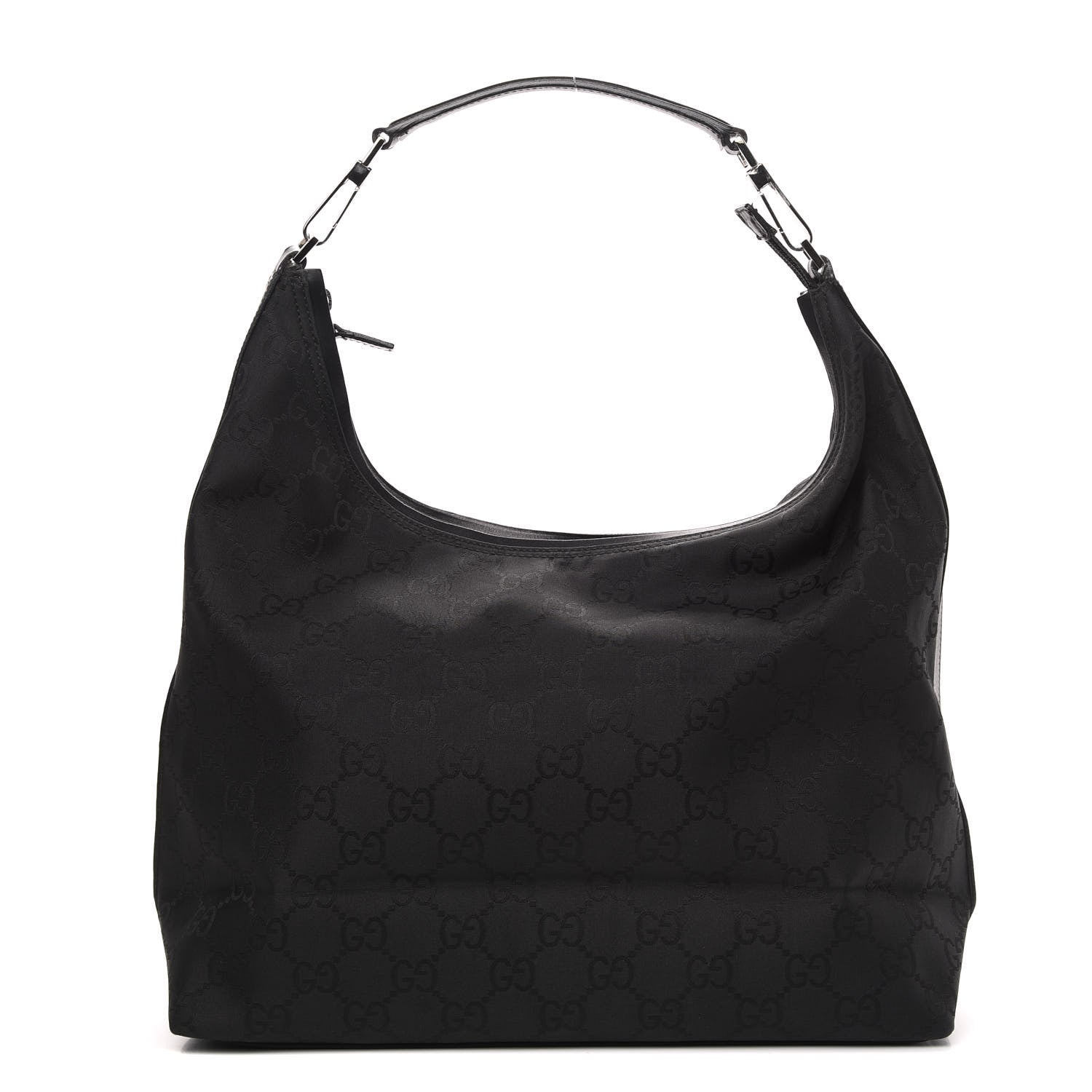 Gucci Nylon Monogram Hobo Black 1 of 12