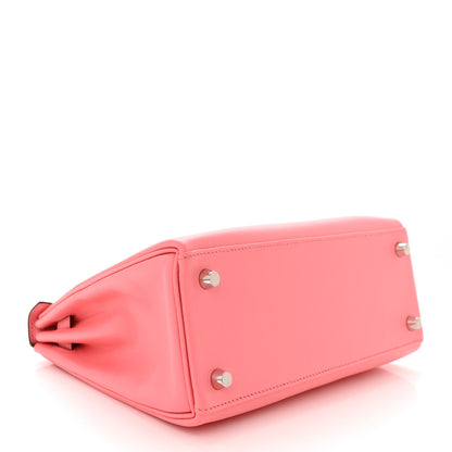Hermes Swift Kelly Retourne 25 Rose Azalee 4 of 13