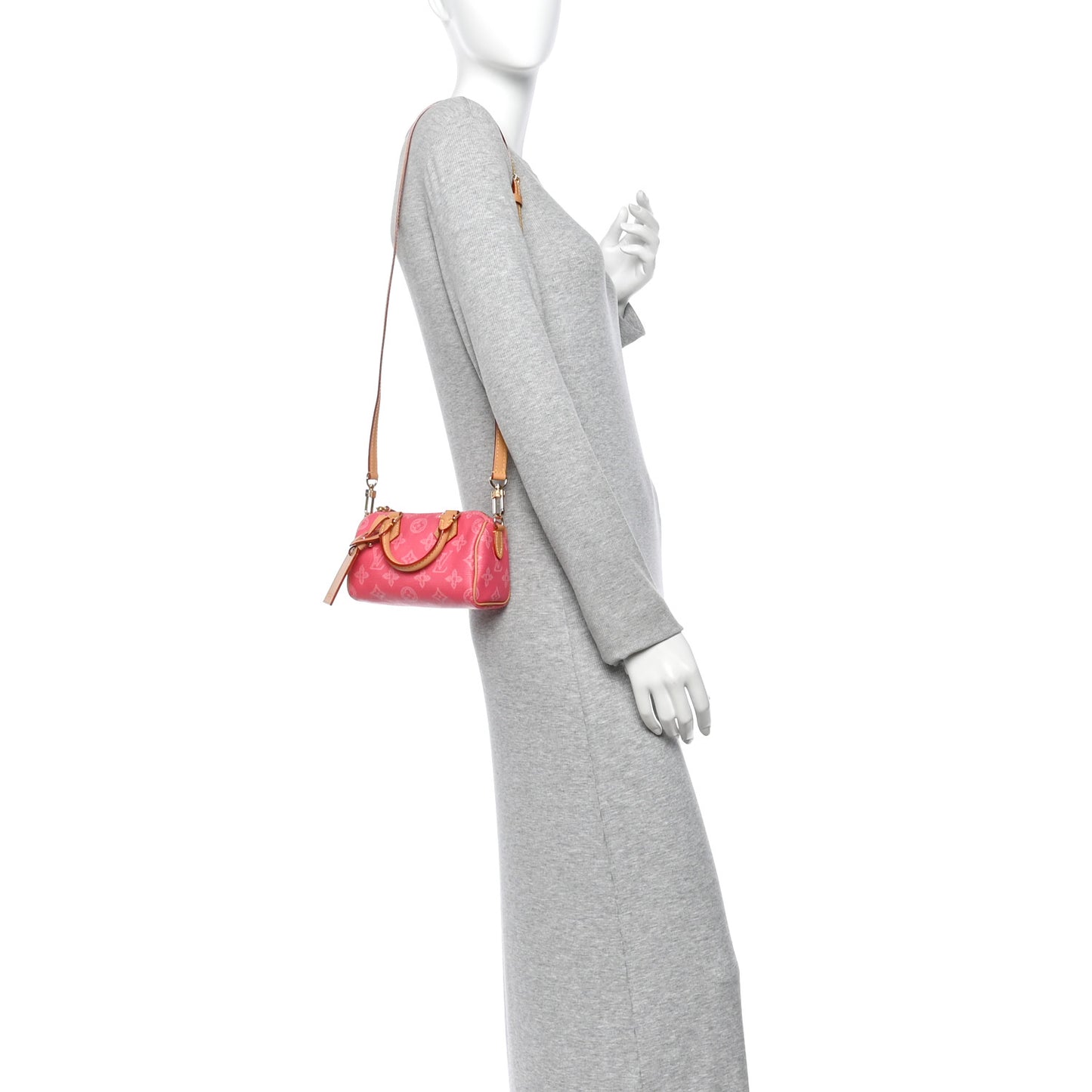 Monogram Origine Lin Nano Speedy Rose Ruban