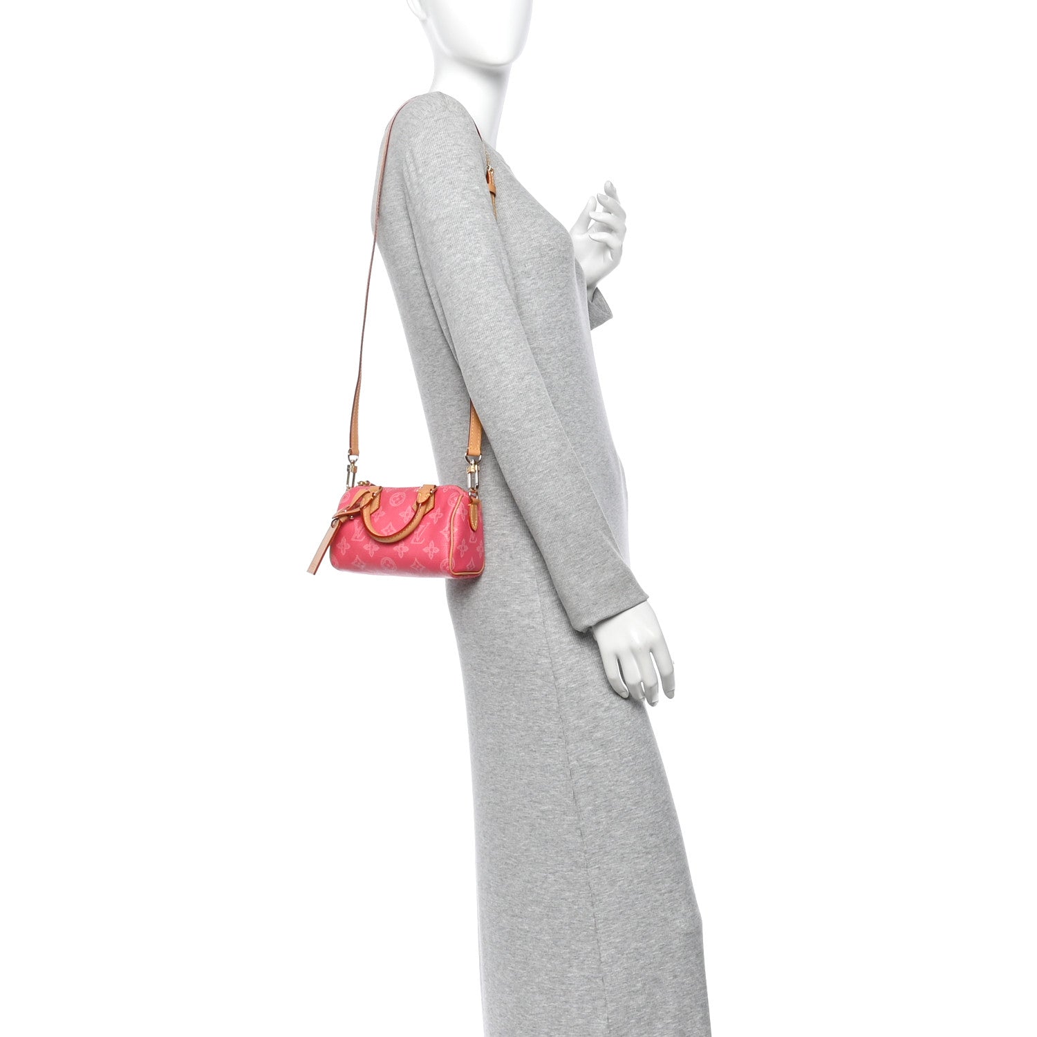 Louis Vuitton Monogram Origine Lin Nano Speedy Rose Ruban 2 of 9