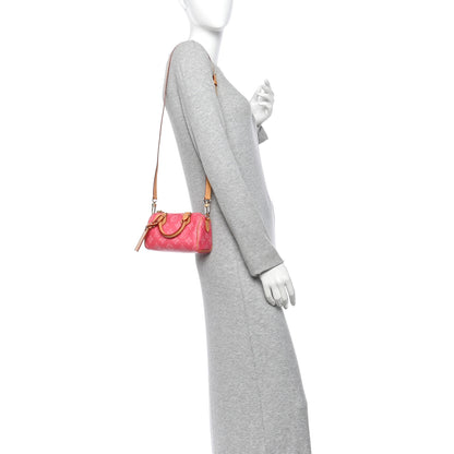 Louis Vuitton Monogram Origine Lin Nano Speedy Rose Ruban 2 of 9