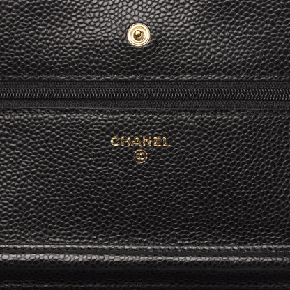 Chanel Caviar Quilted Wallet On Chain WOC Black 6 of 11
