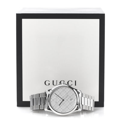 Gucci Stainless Steel 38mm G-Timeless Diamante Quartz Watch 6 of 6