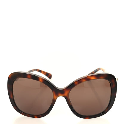 Chanel Acetate Pearl Winter Butterfly Sunglasses 5339-H Tortoise 2 of 8