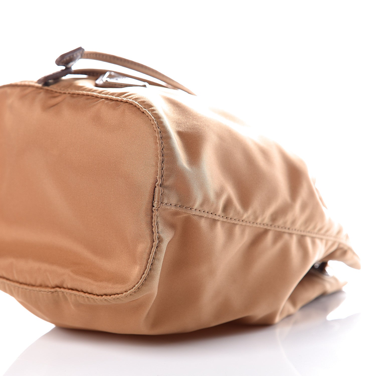 Prada Nylon Vela Drawstring Pouch Beige 8 of 9
