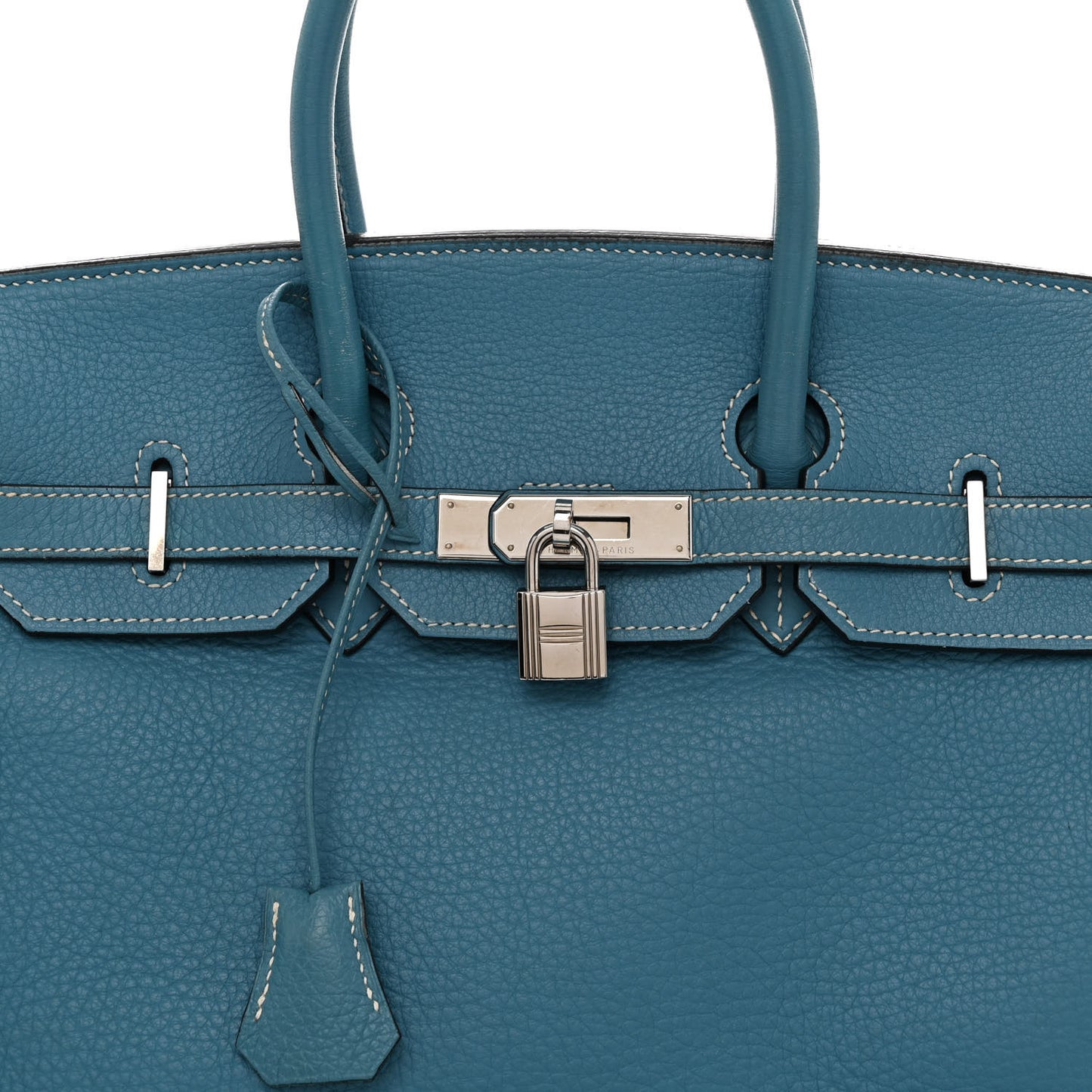 Taurillon Clemence Birkin 35 Blue Jean
