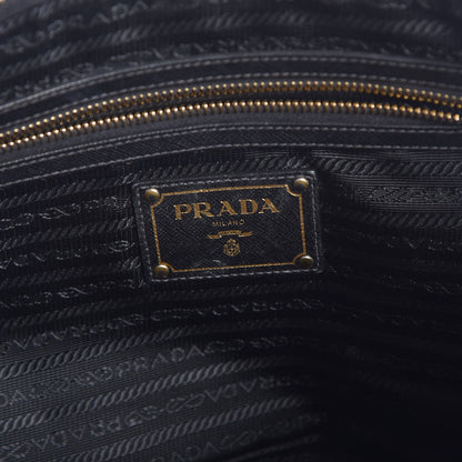 Prada Calfskin Tessuto Nylon Tote Black 6 of 13