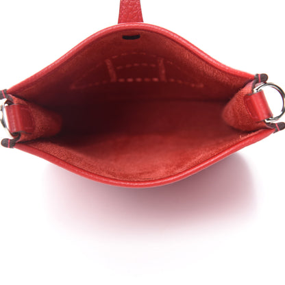 Hermes Taurillon Clemence Evelyne TPM Rouge Casaque 5 of 10
