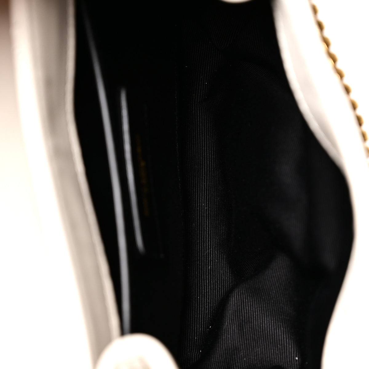 Saint Laurent Lambskin Quilted Monogram Mini Nolita Blanc Vintage 5 of 10