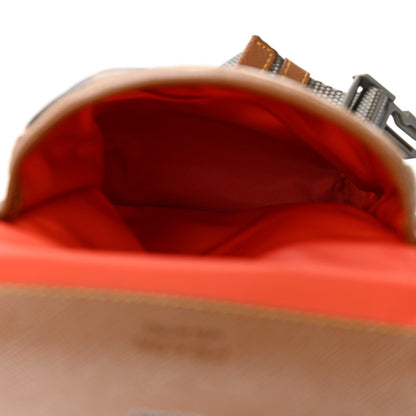 Prada Tessuto Nylon Saffiano Camouflage Print Crossbody Sabbia Caramel 4 of 4