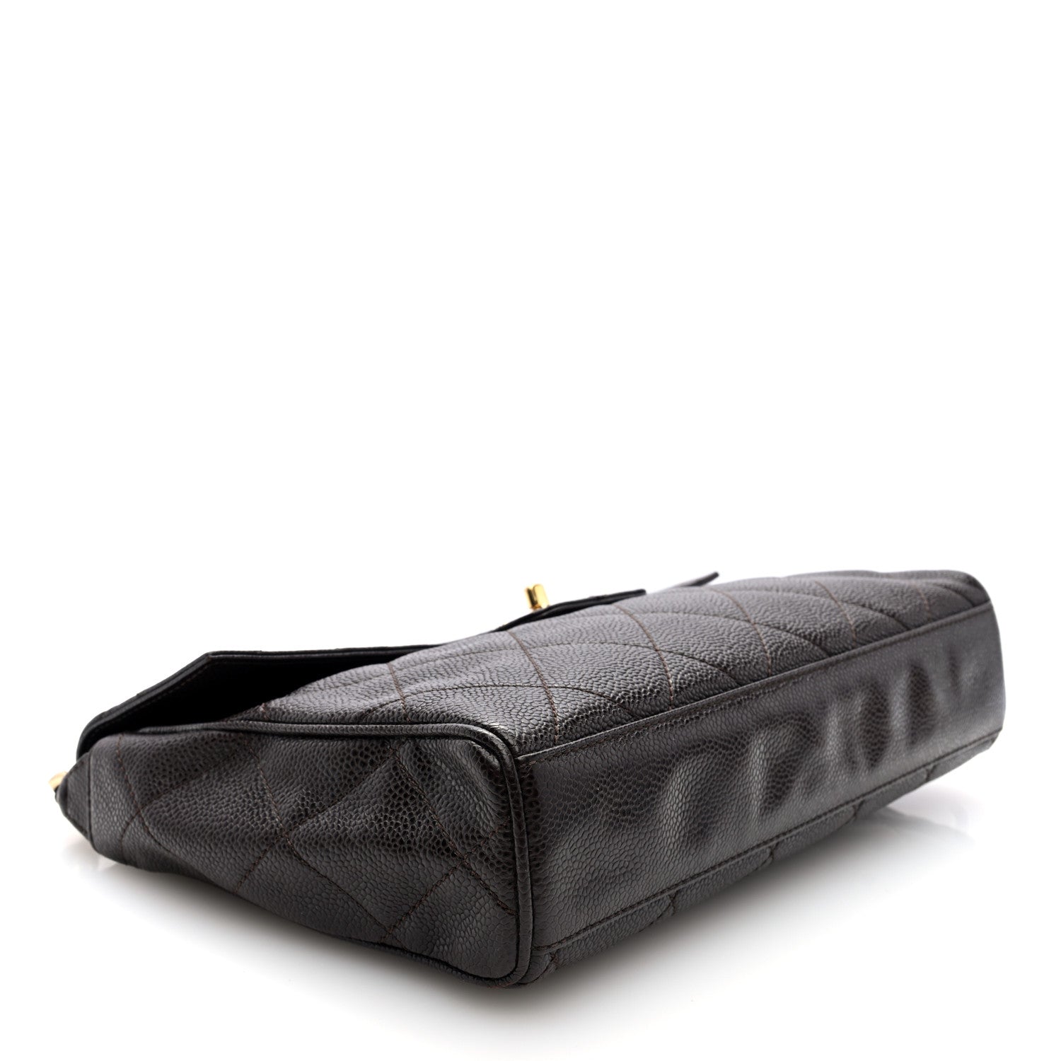 Chanel Caviar Quilted Medium Single Flap Brown 4 of 10