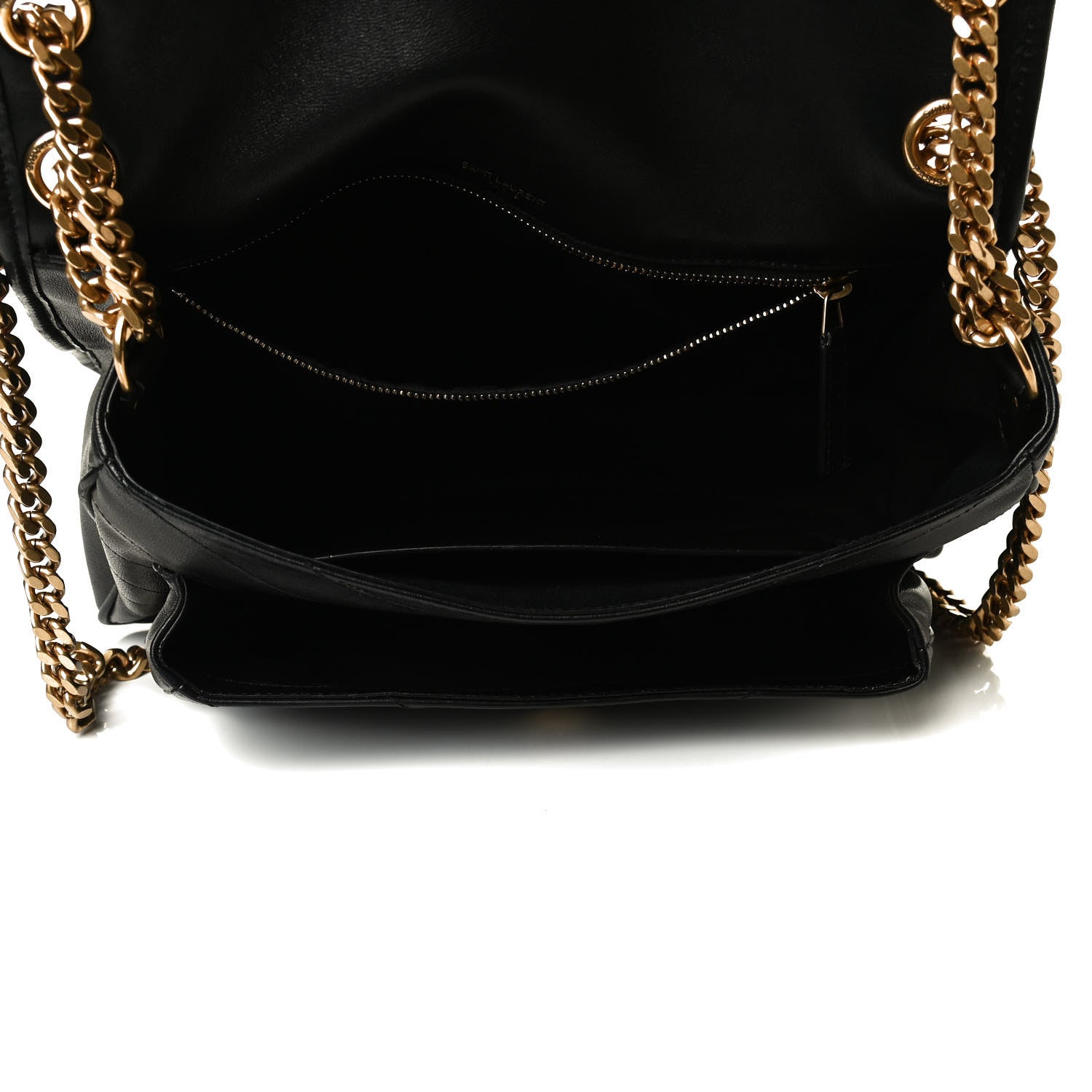 Saint Laurent Lambskin Matelasse Monogram Medium Niki Chain Satchel Black 9 of 33