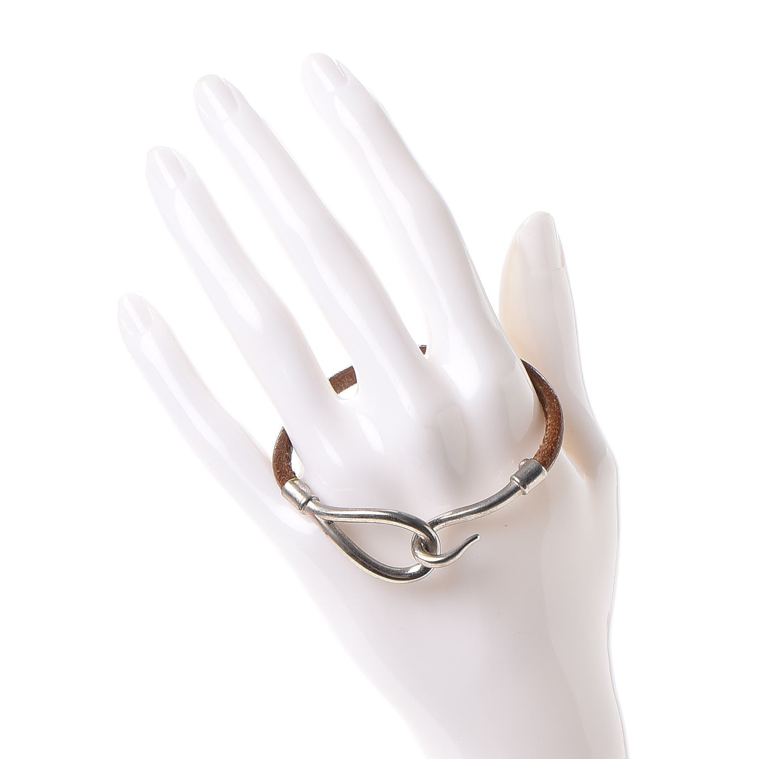 Hermes Natural Bridle Jumbo Hook Bracelet Bouton 2 of 6
